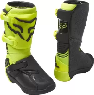 Image of FOX Comp Youth Motocross Boots, black-yellow, Size 39 40, black-yellow, Size 39 40
