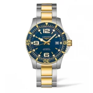 Image of Longines Hydroconquest Mens Blue Dial Two Colour Watch