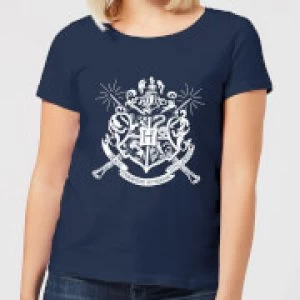 Image of Harry Potter Hogwarts House Crest Womens T-Shirt - Navy - M