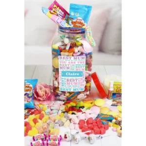 Image of Personalised Best Mum Sweet Jar