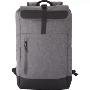 Image of Clique Melange Roll Up Backpack (One Size) (Anthracite Melange)