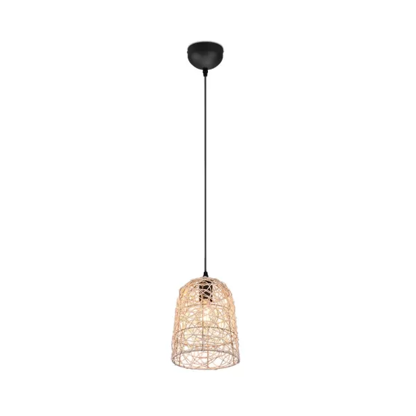 Image of Lovis Modern Dome Pendant Ceiling Light natural finish
