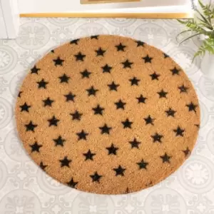 Image of Artsy Doormats Stars Circle Doormat