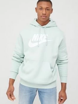 Image of Nike Sportswear Club Hoodie - Green, Size S, Men
