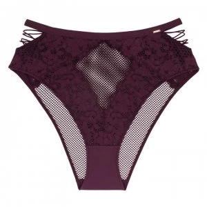 Image of Dorina Skye High Leg Brazilian Briefs - RED