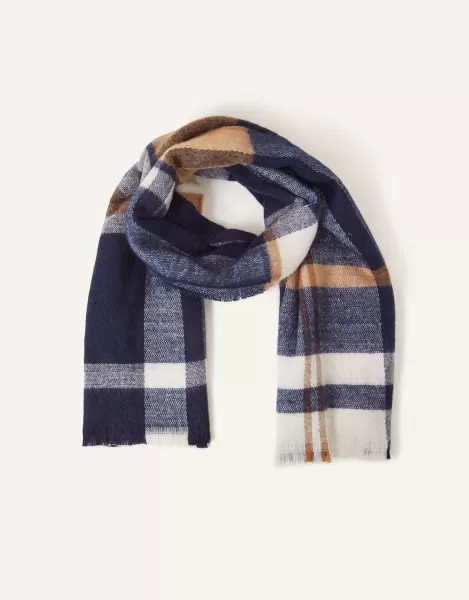 Image of Check Blanket Scarf