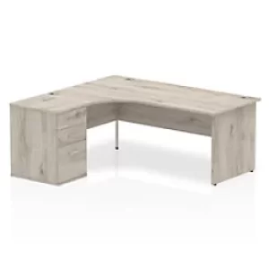 Image of Dynamic Computer Desk Evolve Plus IWSLC186PEGRY Rectangular MFC 1400 mm x 1600 mm x 730 mm BEECH