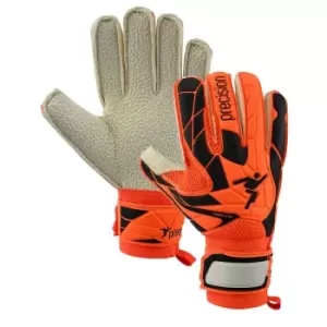 Image of Precision Childrens/Kids Fusion_X.3D Turf Goalkeeper Gloves (6) (Orange/Black/Grey)