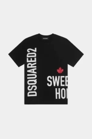 Image of DSQUARED2 Kids Short sleeve t-shirt Black Size 4 95% Cotton 5% Elastane