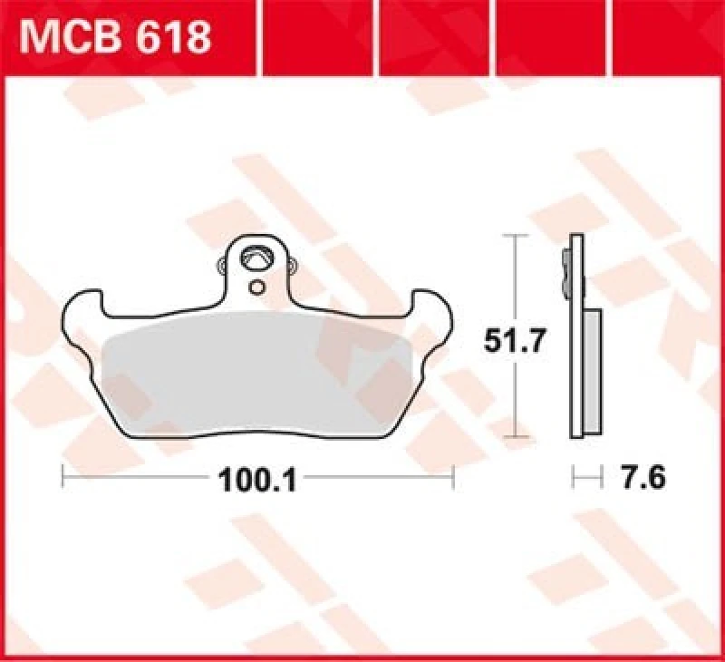 Image of TRW Lucas Brake lining MCB618