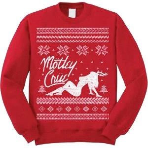 Image of Motley Crue - Holiday Unisex Small Sweatshirt - Red