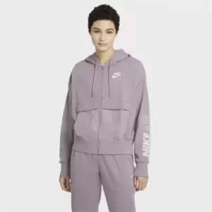 Image of Nike Air Womens Full-Zip Top - Purple