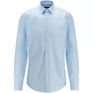 Image of Boss Jesse Poplin Shirt - Blue