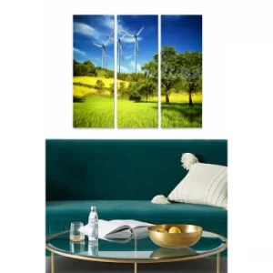 Image of MDF92885113 Multicolor Decorative MDF Painting (3 Pieces)