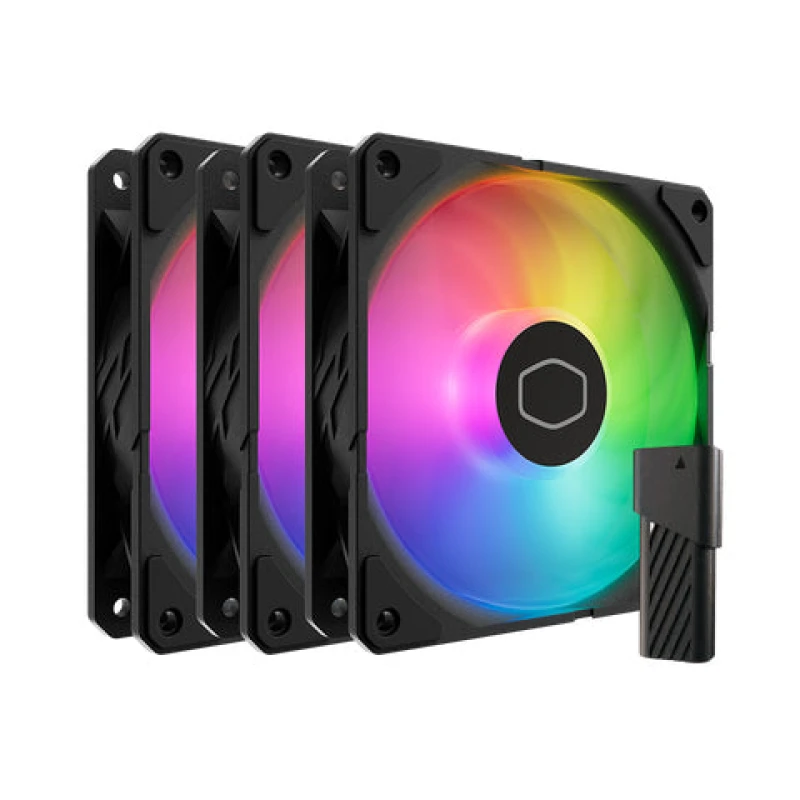 Image of Cooler Master Cooler Master SickleFlow Edge 120 ARGB 3 Pack Fan Kit MFXB2DN253P2R2