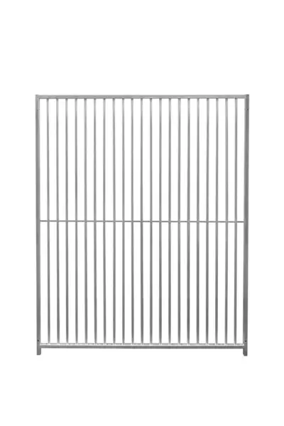 Image of Monstershop 1.5m Dog Run Panel - 5cm Bar Spacing Silver