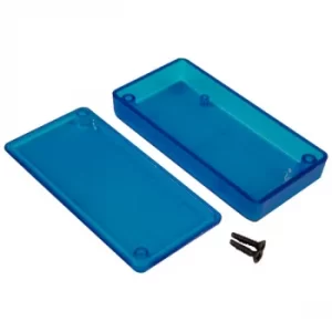 Image of Hammond 1551LTBU Miniature Plastic Enclosure 80 x 40 x 15 Transpar...
