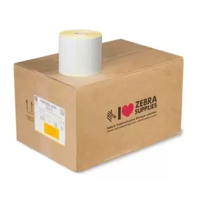Image of Zebra Z-Select 2000D 800264-405 Original White Labels 102mm x 102mm - 12 Pack (12 x 700 Labels)