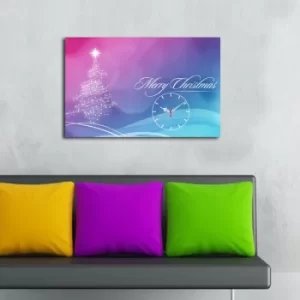 Image of YYCS-5 Multicolor Decorative Canvas Wall Clock