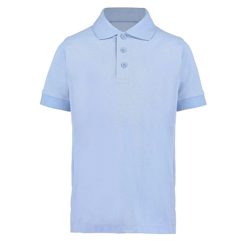 Image of Kustom Kit Klassic Superwash 60 Polo Shirt in Light Blue Size: 3-4 Years Light Blue Unisex 3-4 Years