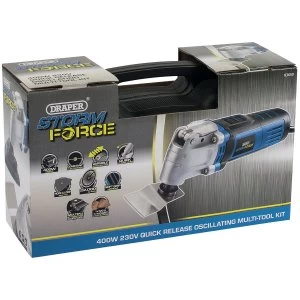 Image of Draper Storm Force Quick Release Oscillating Multi-Tool Kit - 400W