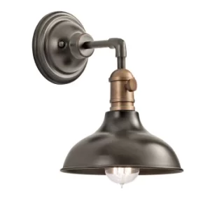 Image of Cobson 1 Light Indoor Dome Wall Light Brass, E27