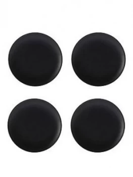 Image of Maxwell & Williams Maxwell & Williams Caviar Black Coupe Plates ; Set Of 4