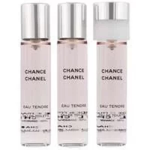 Image of CHANEL CHANCE EAU TENDRE Eau de Toilette For Her 3x20ml Gift Set