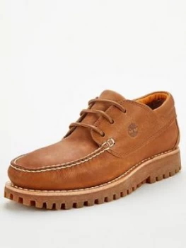 Image of Timberland Moccasin Boat Shoes - Brown