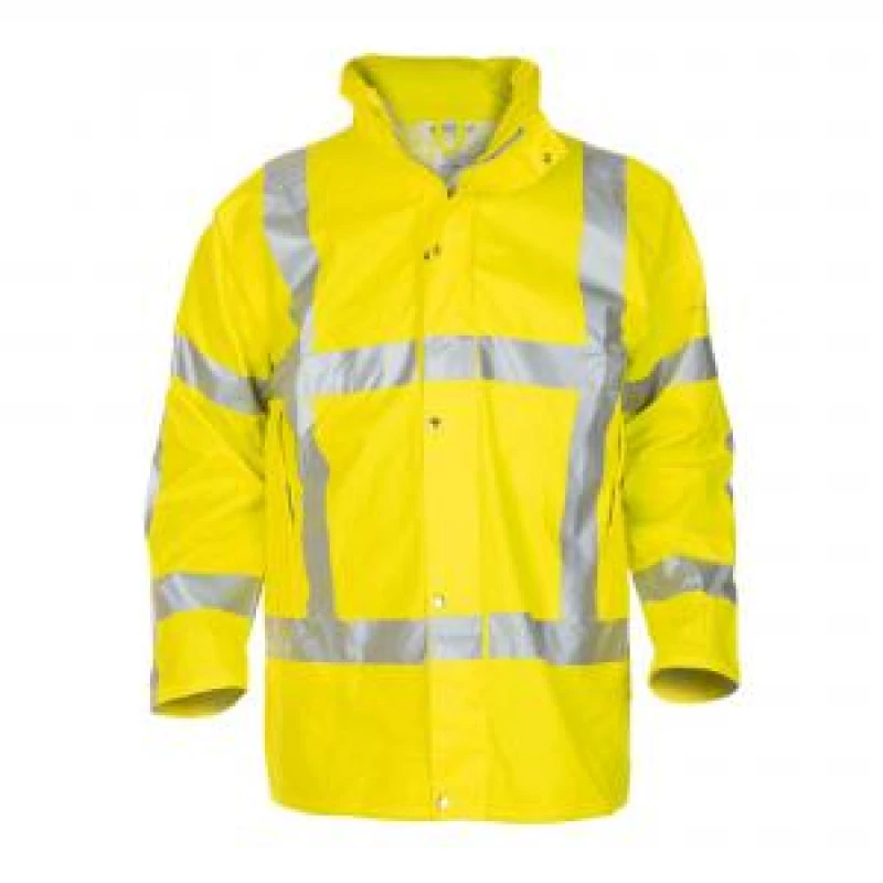 Image of Hydrowear Neer Multi Hydrosoft Flame Retardant Anti - Static High Visibility Waterproof Parka Saturn Yellow S
