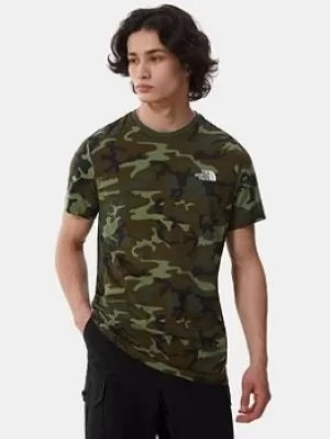 Image of The North Face Simple Dome T-Shirt, Camo, Size S, Men