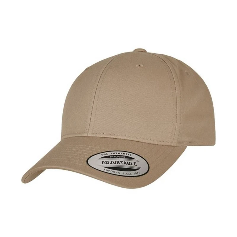 Image of Yupoong Mens Flexfit Classic Curved Snapback Cap in Khaki Khaki Male One Size