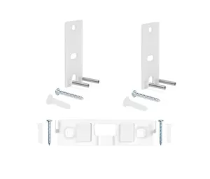 Image of Lifestyle Omnijewel 2 x Wall bracket pair and Centre channel bracket in white