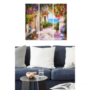 Image of MDF75470683 Multicolor Decorative MDF Painting (3 Pieces)