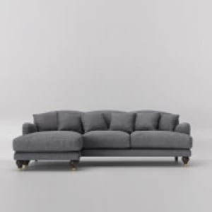 Image of Swoon Holton Smart Wool Corner Sofa - Left Hand Side - Corner Sofa - Anthracite