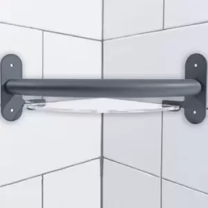 Image of Invisible Creations Corner Shelf - Anthracite