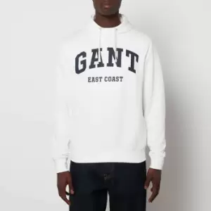Image of GANT Mens Chest Logo Pullover Hoodie - Eggshell - M