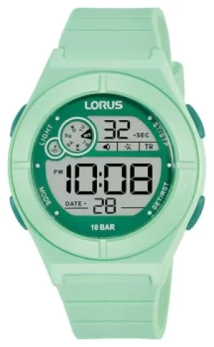 Image of Lorus Digital Mint Green Silicone Strap R2369NX9 Watch