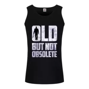 Image of Grindstore Mens Old But Not Obsolete Vest Top (S) (Black)