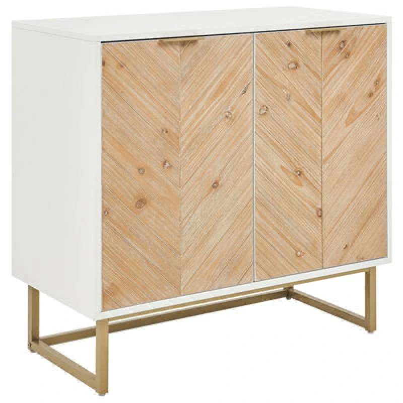 Image of Beliani Scandinavian Cabinet Alaska White
