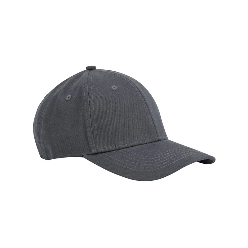 Image of Beechfield Beechfield Men Classic Cotton 6 Panel Baseball Cap in Mid Grey Mid Grey One Size Male 5063527147622