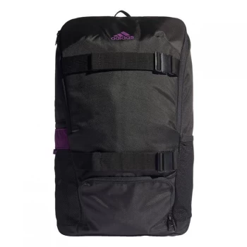 Image of adidas Manchester United ID Backpack Unisex - Black / Glory Purple