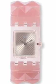 Image of Ladies Swatch Original Square - Nude Posh L Watch SUBK158A