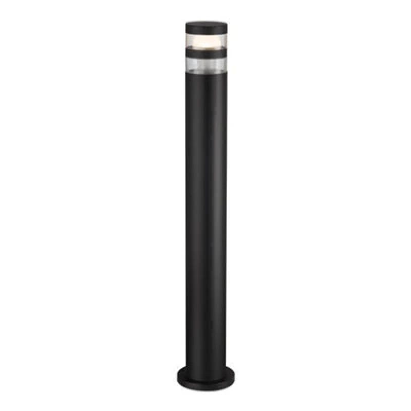Image of Nordlux Birk Outdoor Garden Post Black Aluminium E27 Weatherproof - Mains Powered, IP44 Black Unisex