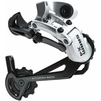 Image of X4 Rear Derailleur - (7-8spd) Long Cage Black - RDPX4L - Sram