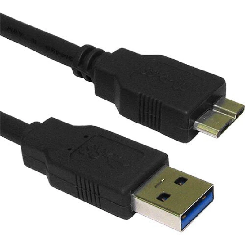 Image of Cablenet Cablenet 2m USB 3.0 Type A Male - Micro Type B Black Cable 40-3078BLK