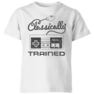 Image of Nintendo Retro Classically Trained Kid's T-Shirt - White - 3-4 Years