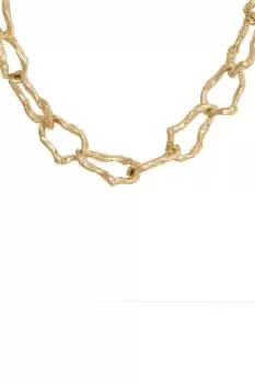 Image of Gold 'Ritzy' Molten Link Necklace