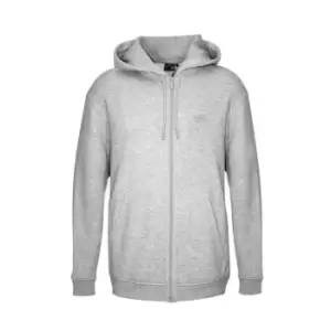 Image of Fabric Zip Hoodie Mens - Grey