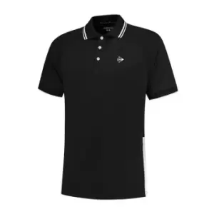 Image of Dunlop Club Polo Shirt Mens - Black